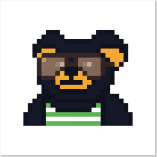 8bit bear Posters and Art